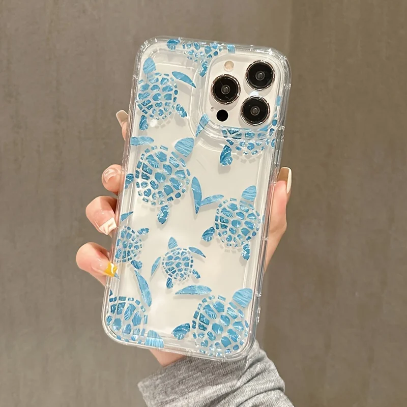 Funda de teléfono con diseño de tortuga de dibujos animados de verano para Samsung S24 S22 S23 Ultra A54 A34 A53 A32 A72 A52 A14 A33 A55 S21 S20 FE - imagen 3