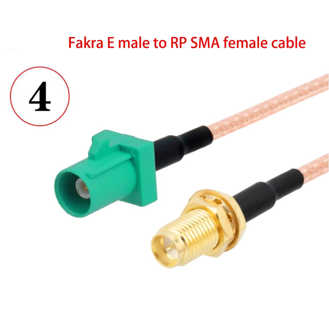 Fakra E tipo macho hembra verde a SMA enchufe Jack Cable adaptador RG316 15cm /30cm/50cm/100cm venta al por mayor nuevo para conexión de coche - imagen 5