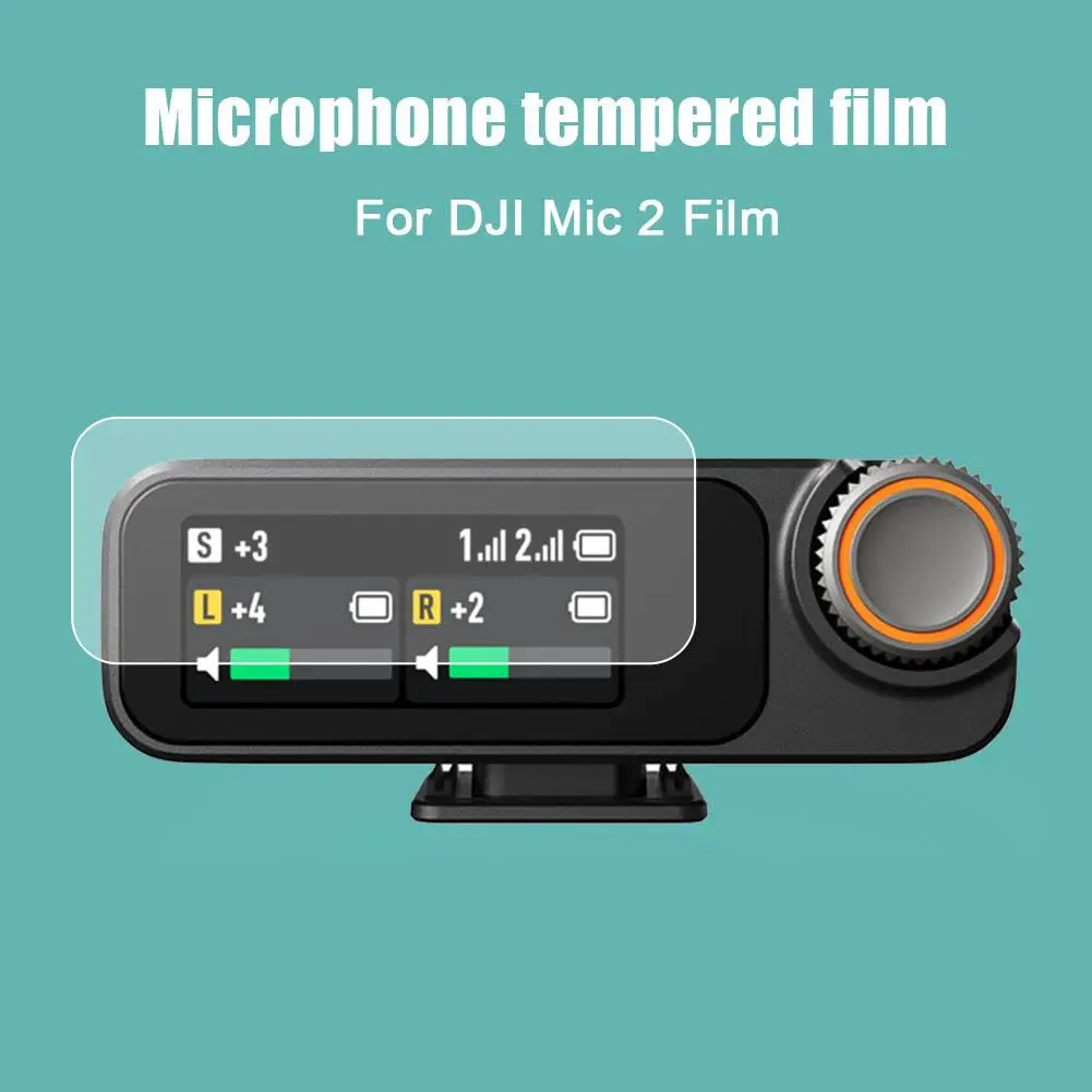 Película protectora de pantalla de vidrio templado para dji Mic 2, micrófono inalámbrico, HD, películas remotas, accesorios protectores de pantalla - imagen 2