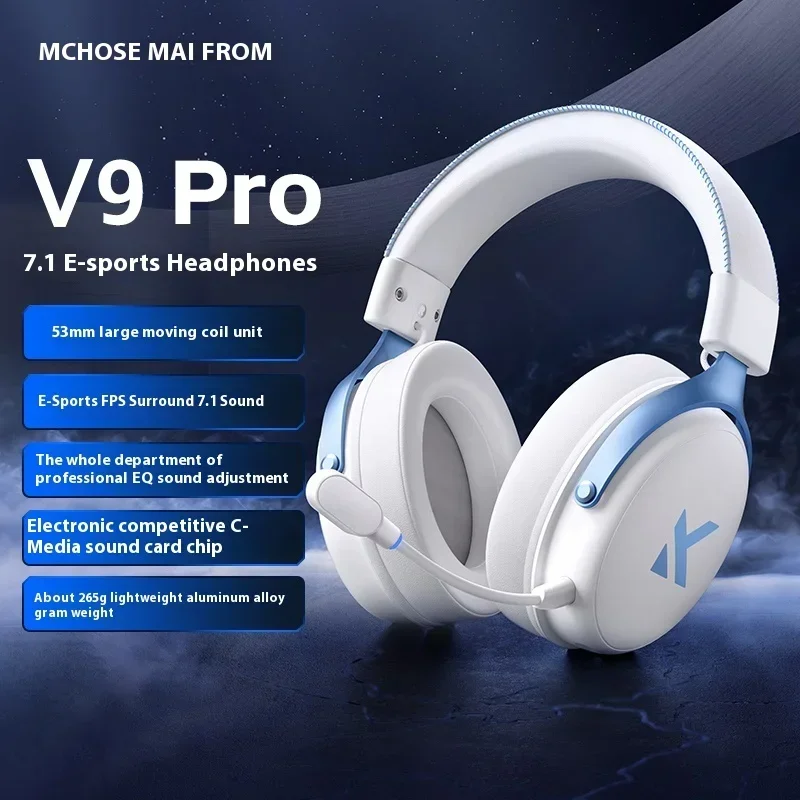 MCHOSE V9 Pro auriculares inalámbricos Bluetooth personalizados modo Tri ergonomía reducción de ruido bobina móvil auriculares para juegos de baja latencia - imagen 3