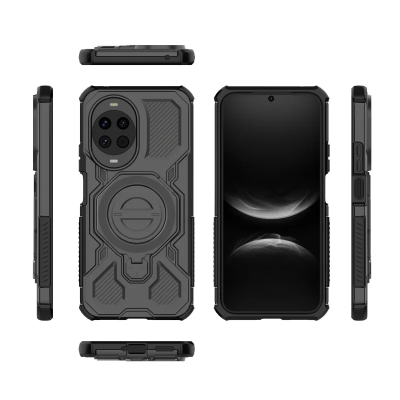 Para funda Huawei Nova 14 Ultra funda Huawei Nova 14 Ultra Capas nueva atracción soporte de anillo de adsorción Fundas Huawei Nova 14 Ultra - imagen 3