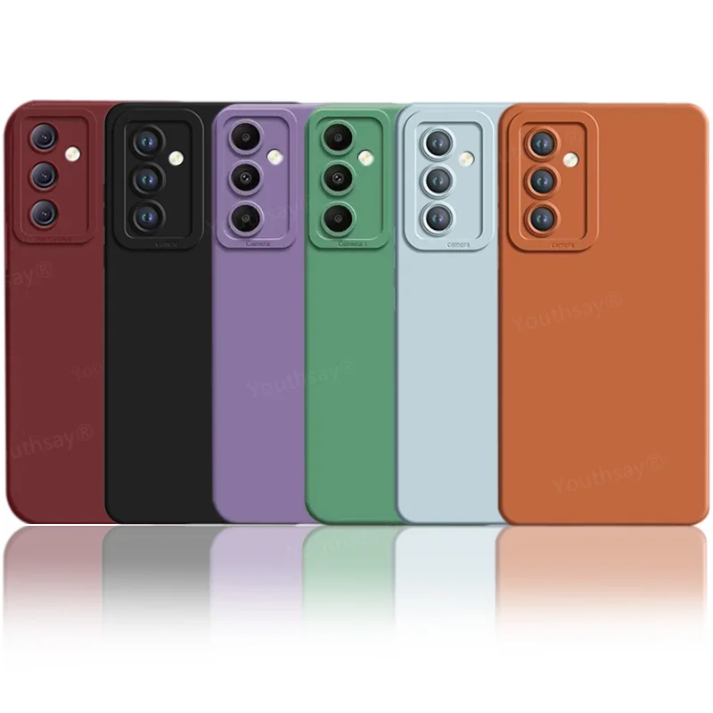 Funda de silicona líquida suave para Samsung Galaxy Quantum5, Protector de cámara, nuevo Color