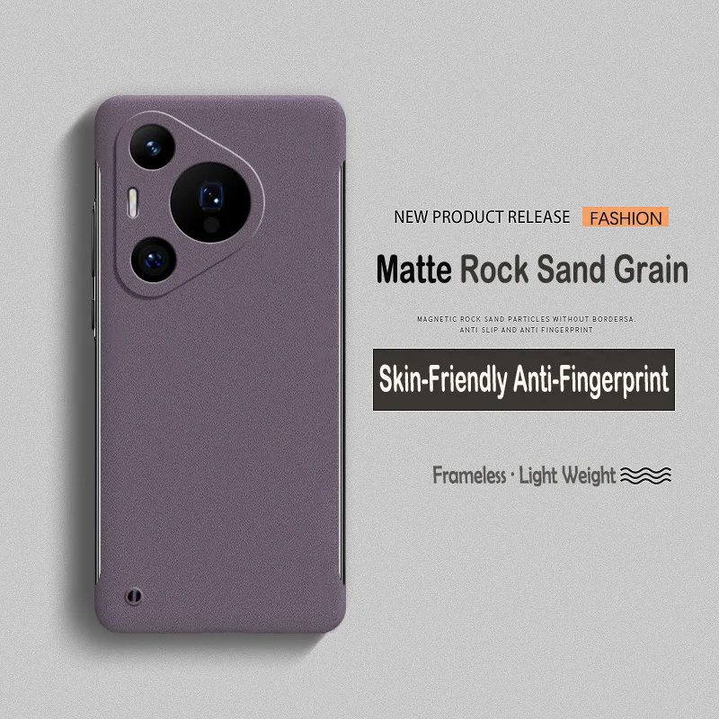 Funda ultrafina sin marco de piel esmerilada mate de lujo para Huawei Puro 70 Pro cubierta trasera de protección de lente dura - imagen 3