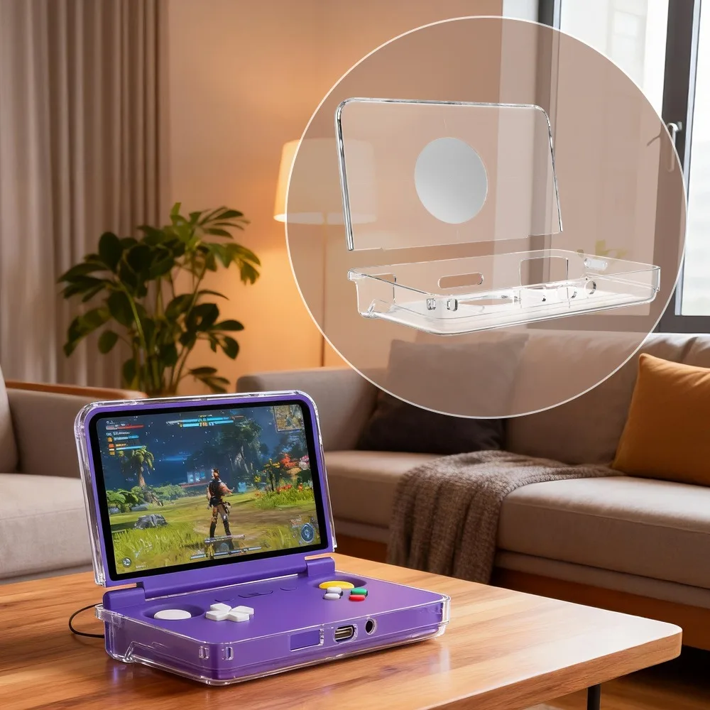 Para Retroid Pocket Flip 2 funda de TPU a prueba de caídas resistente al desgaste transparente paquete completo carcasa protectora accesorios para consola de juegos - imagen 4