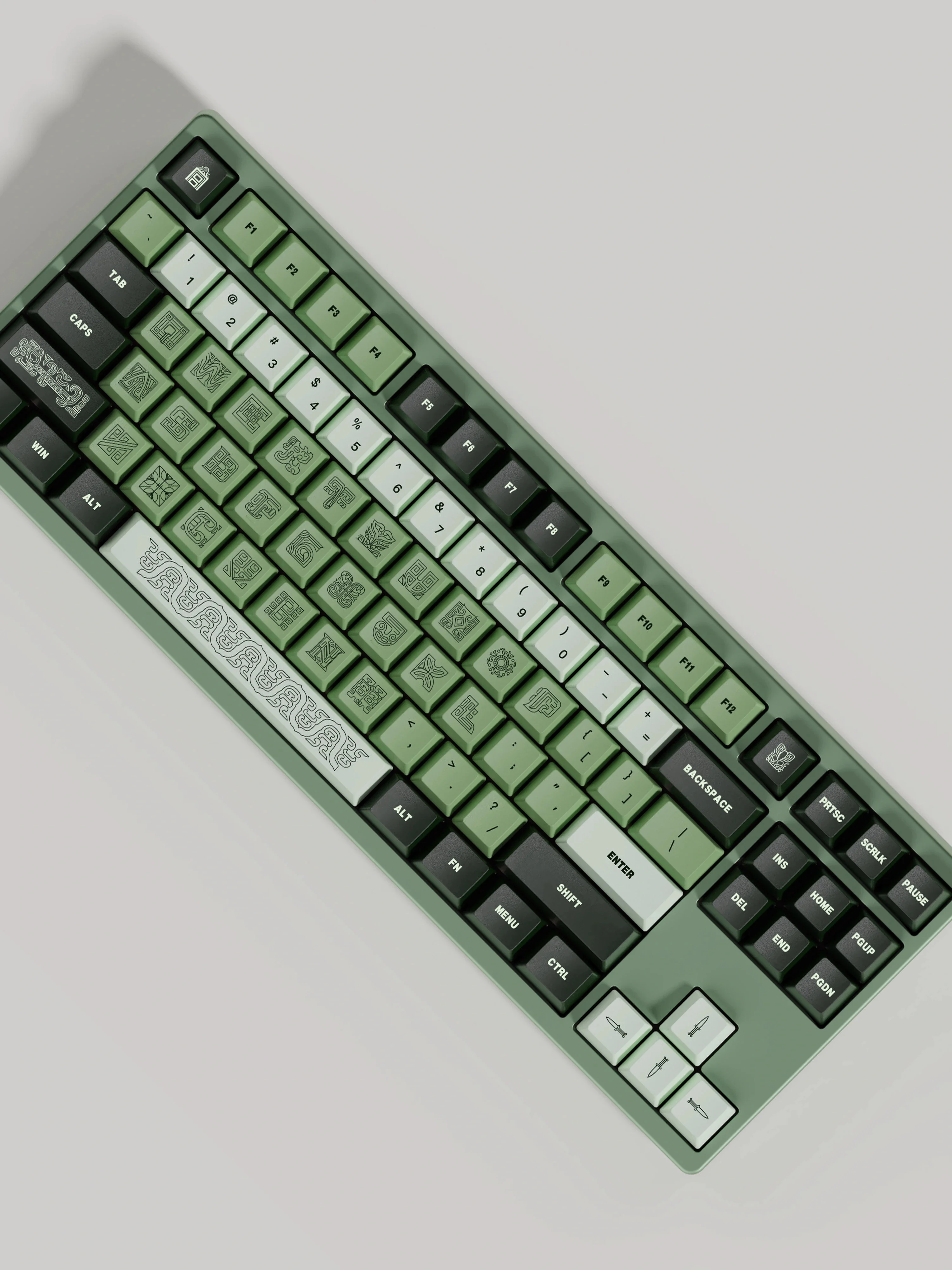 GMK-teclas de acción de bronce, 143 teclas, Material PBT, perfil Cherry, DYE-SUB para teclado mecánico MX Switch 61/64/68/75/84/87/98/104 - imagen 5