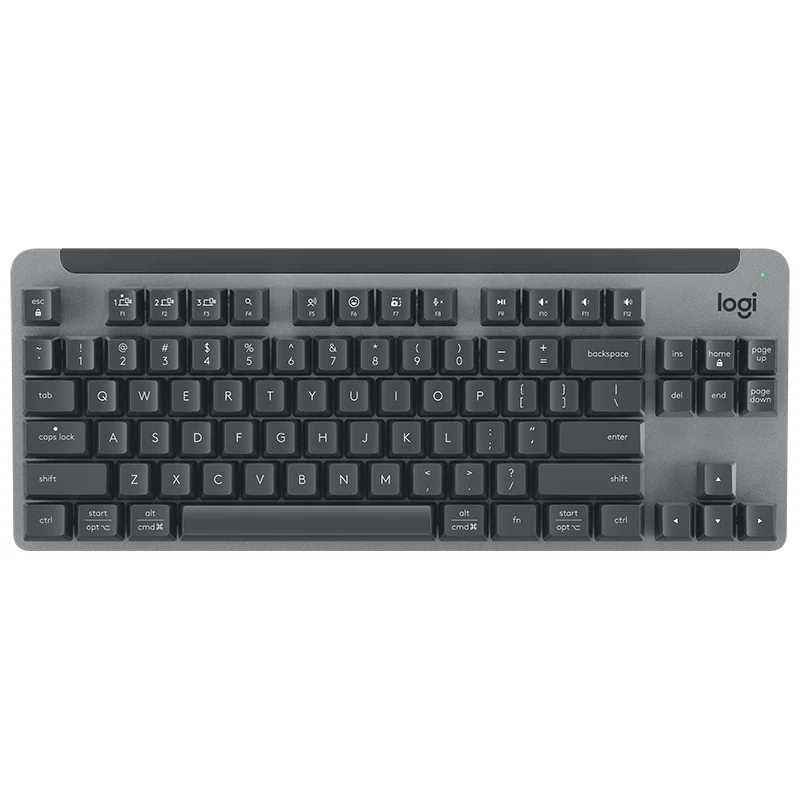 Teclado mecánico inalámbrico Logitech K855, eje rojo TTC, diseño de 84 teclas, conexión receptor Bluetooth o 2,4G