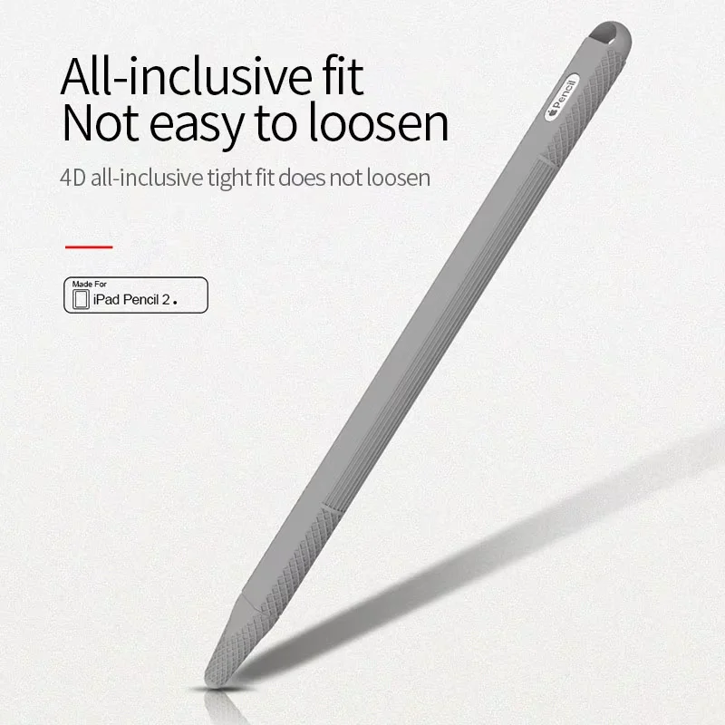 Para Apple Pencil de segunda generación, soporte de silicona suave, estuche para lápices de Apple, piel para lápiz, iPad, pantalla táctil, funda para bolígrafo, accesorios para iPad - imagen 2