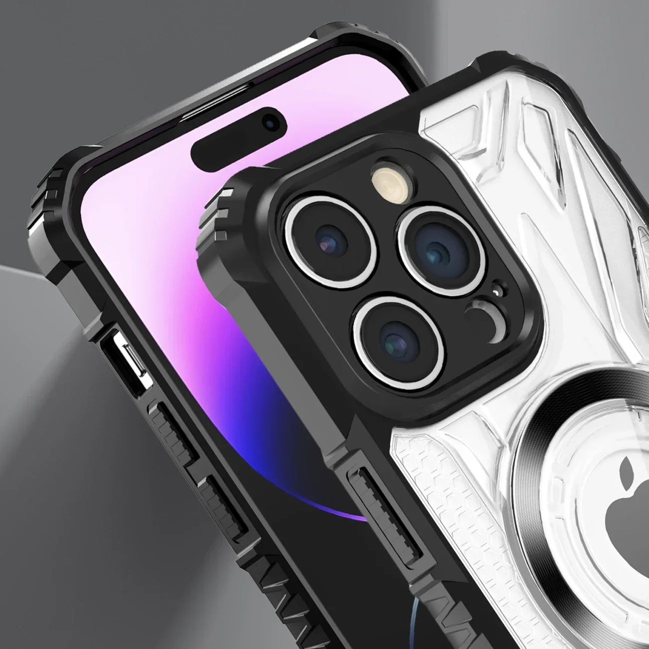 Funda magnética de lujo a prueba de golpes para IPhone 16 15 14 13 12 11 Pro Max Plus 15Pro i15 Magsafe, funda militar - imagen 4