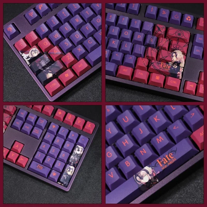 Anime FATEthemed PBT sublimación térmica original de fábrica teclas altamente transparentes compatibles con teclados mecánicos - imagen 5