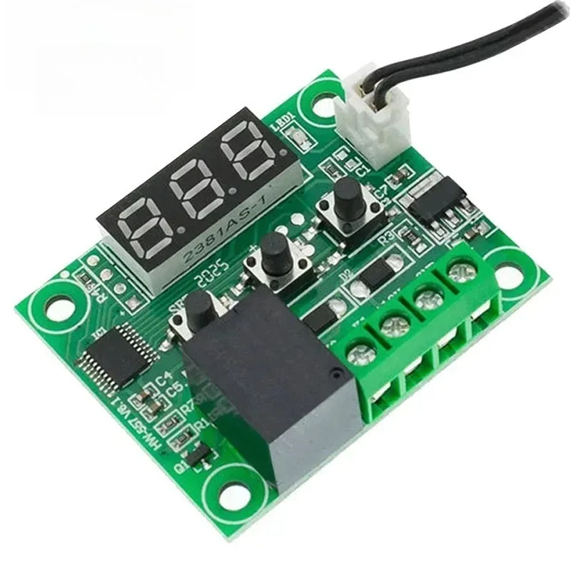 Módulo controlador de temperatura XH W1209 Pantalla LED Módulo de termostato digital Sonda NTC -50 ~ 110 ℃   Termostato de temperatura fría y calor CC 12 V - imagen 4