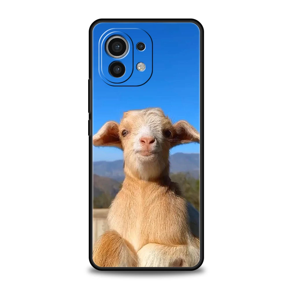 Funda de teléfono para Xiaomi 15 14 13 12 Lite 14T 13T 12T Pro Poco X7 X6 X5 X4 X3 NFC F7 Ultra F6 Pro funda suave dibujos animados lindo cabra - imagen 3