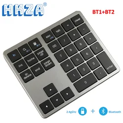 Teclado numérico Bluetooth 2,4G recargable USB para iOS/Android