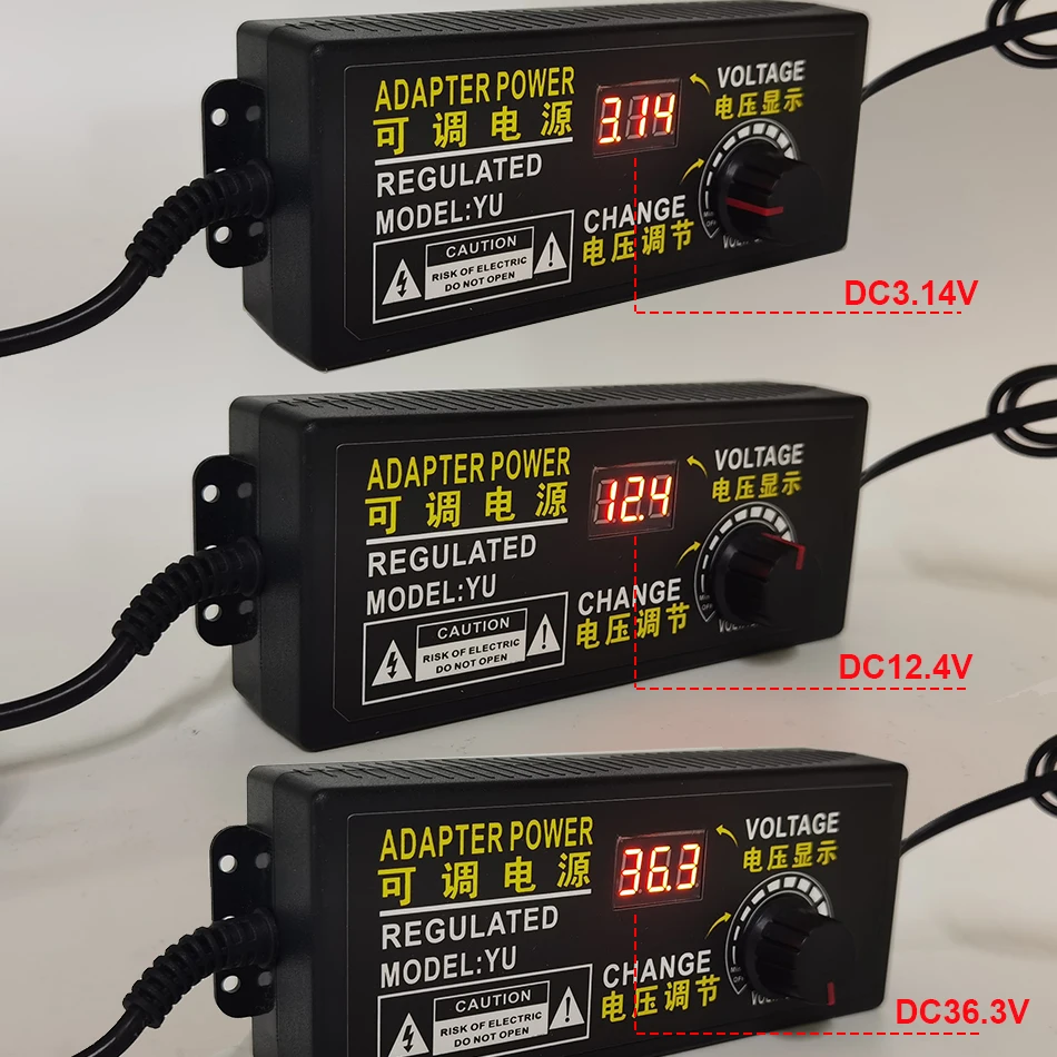 Adaptador de fuente de alimentación led de 108W AC110v-240V ajustable a DC 3V-36V 3A accesorios de iluminación pantalla fuente de alimentación de voltaje - imagen 3
