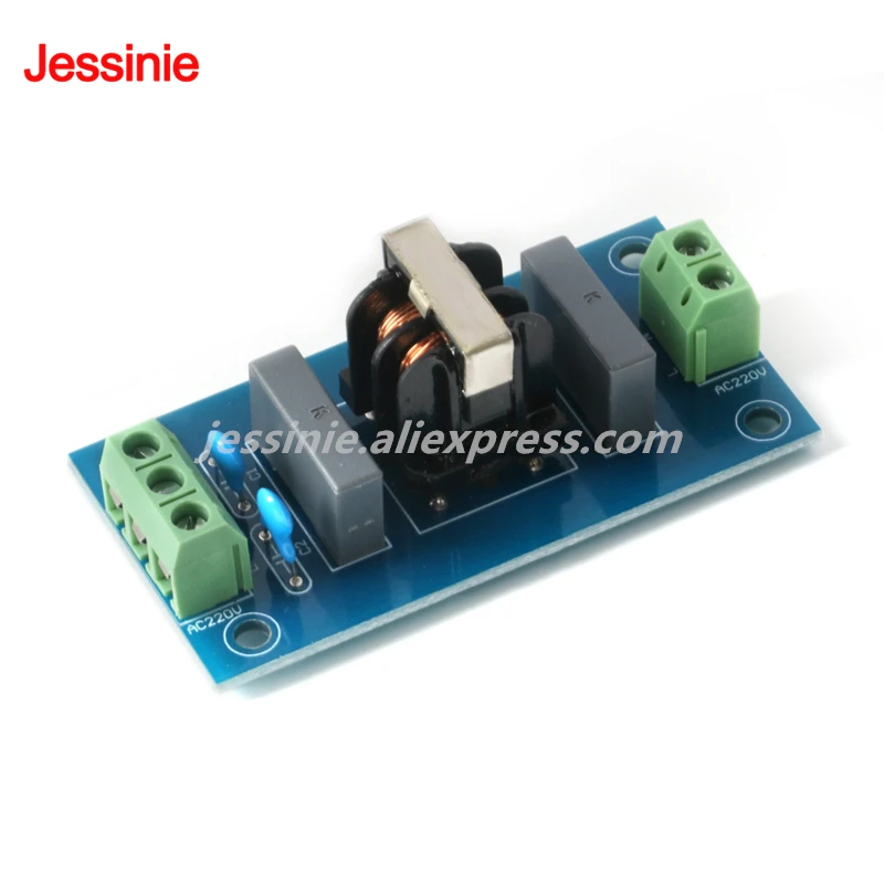 Filtro EMI, enchufe de filtro de refuerzo de sonido, 220V, 2A, módulo de filtro EMI, placa de alimentación - imagen 2