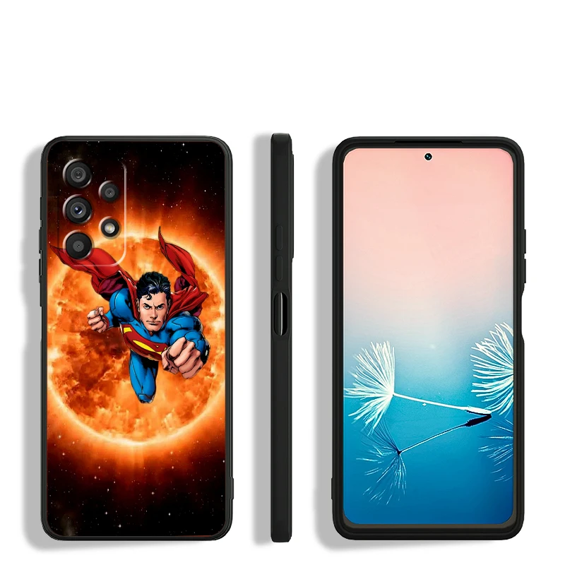 S-supermanos arte Popular fresco para Samsung A53 A52 A33 A32 A51 A71 A21S A13 A73 A55 A22 A23 A35 A72 A54 A12 5G cubierta negra - imagen 4