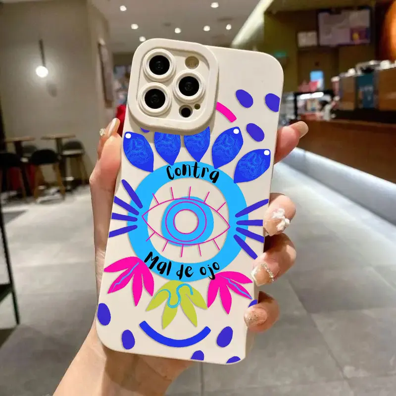 Y2K Lucky Eye-funda de teléfono de pantalla completa para iPhone 16 15 14 13 12 11 X XR Xs 8 7 Plus Pro Max, cubierta de silicona - imagen 4