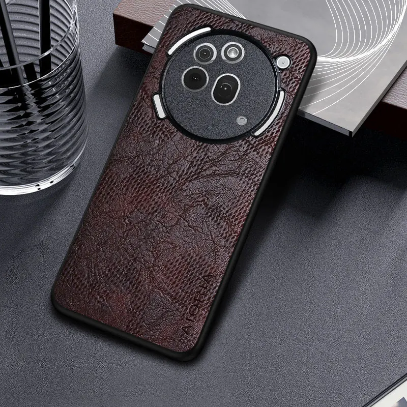Funda de cuero para negocios para teléfono Nothing cmf 1 2 2a 3a pro - Funda para móvil con patrón Wind Cortex - imagen 3