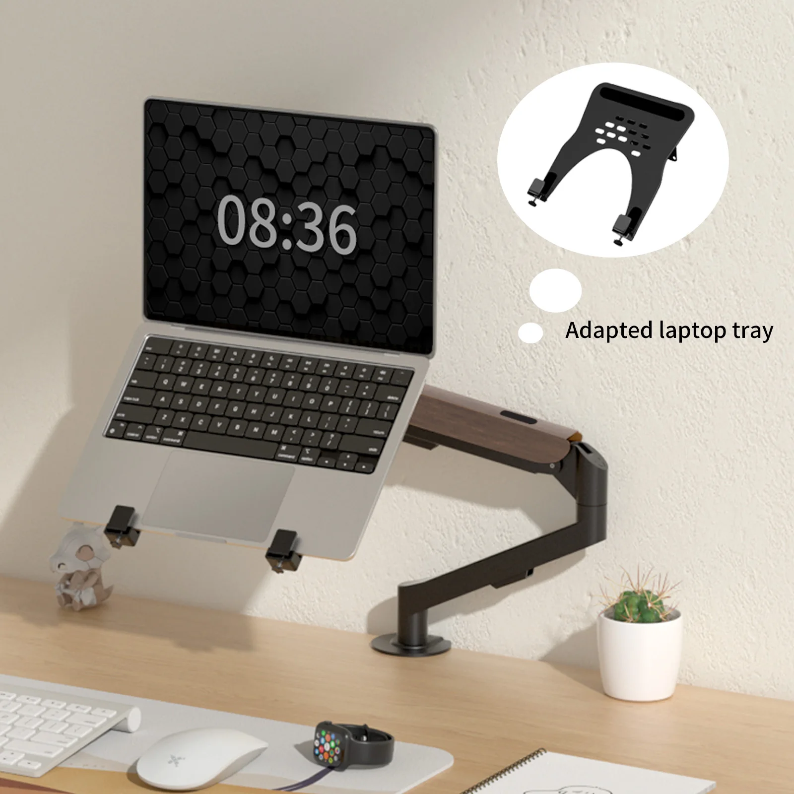 Soporte de brazo para Monitor de escritorio HILLPORT, resorte de Gas de 17-34 ", soporte de montaje de movimiento completo, soporte de montaje para TV LCD LED, soporte para PC M5-M - imagen 4