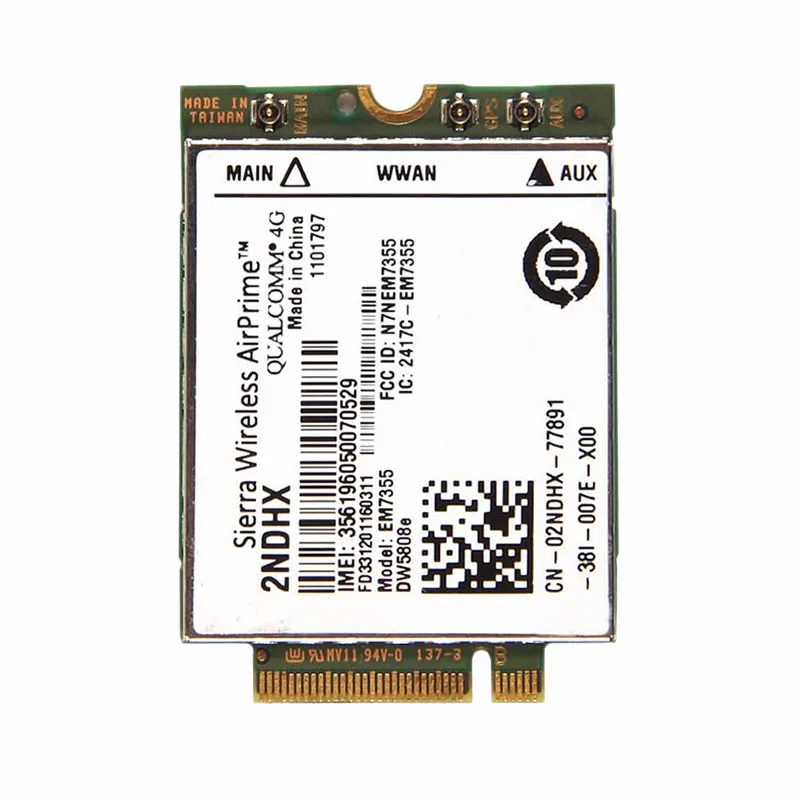 WDXUN para inalámbrico DW5808E 4G LTE EM7355 WWAN NGFF tarjeta 3G módulo dw 5808E - imagen 2