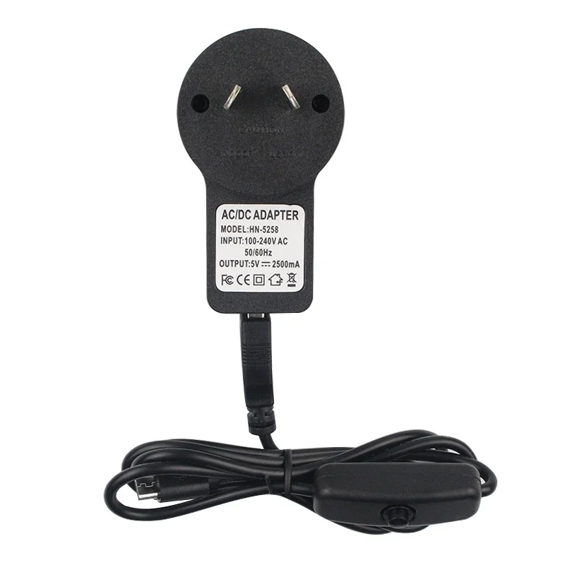 Cable Micro USB para Raspberry Pi 3, adaptador de corriente AC, 5V, 2.5A, RPI182 - imagen 5