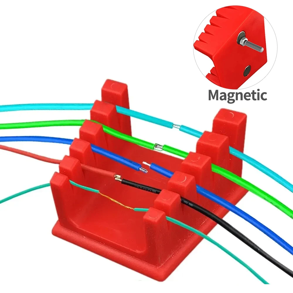 Abrazadera de soporte de reparación de cables de soldadura ABS con imán de succión grande para reparación de teléfonos móviles, herramienta de soporte de soldadura de cables de placa base - imagen 2