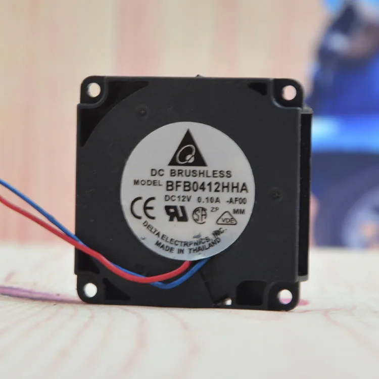 Delta Bfb0412hha 40*40*10mm 12v 0.10a ventilador de refrigeración de turbina de doble bola de 3 cables - imagen 3