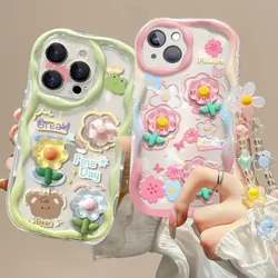 Funda Transparente Samsung Galaxy con Flor 3D Rosa y Cadena