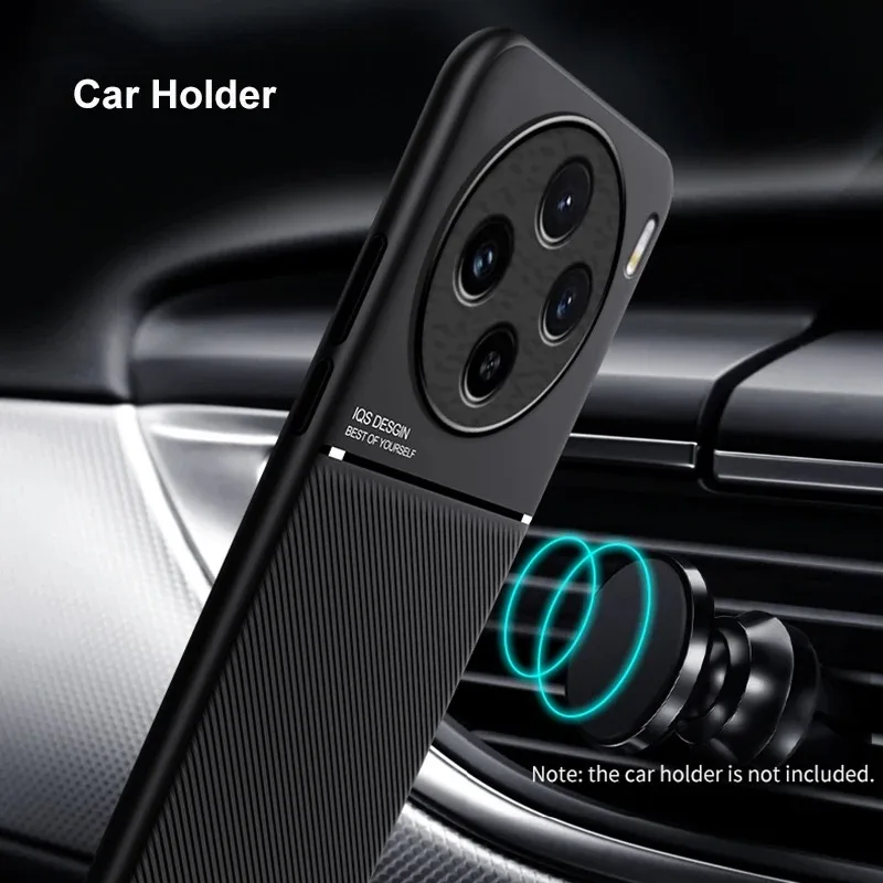 Funda resistente antideslizante a prueba de golpes para Vivo X100 Pro X90 X80 Lite, funda magnética con soporte para coche, Fundas Capa - imagen 3