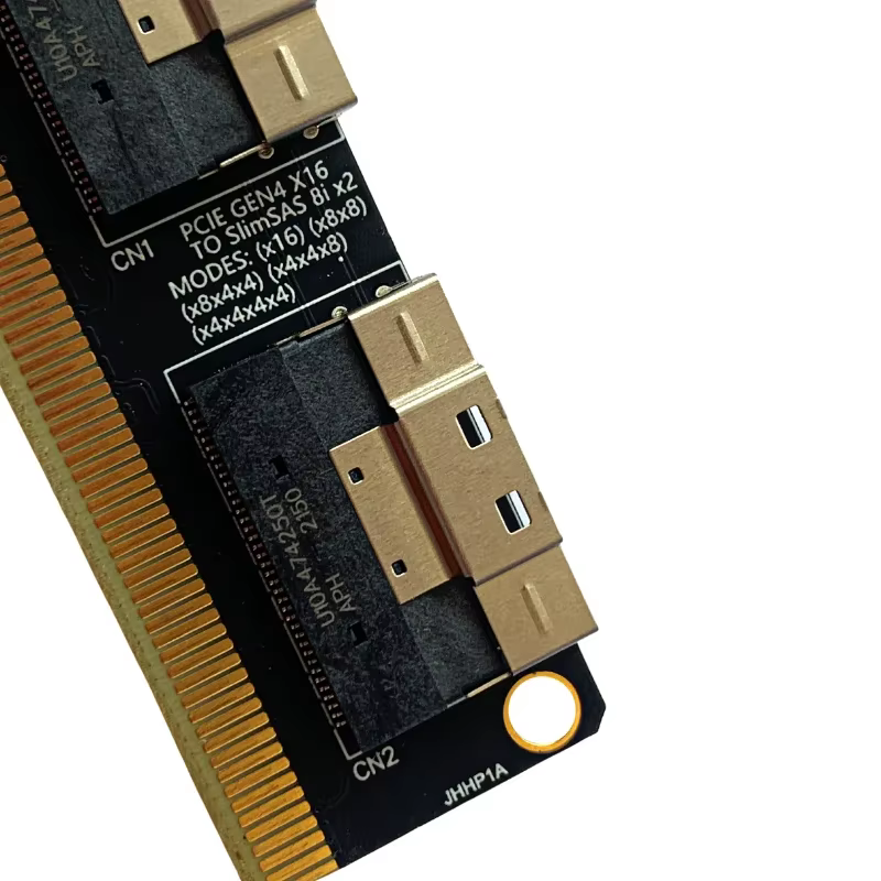 Tarjeta PCIe 4.0 x16 a 4 Puertos NVMe M.2 SFF8654 - imagen 5