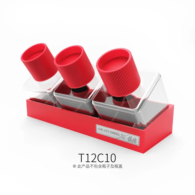 Base de botella adhesiva anticaída Galaxy T12C01-C12 para modelo Hobby DIY Base de almacenamiento de pintura inclinada-1 ~ 3 posiciones de botella opcionales - imagen 5