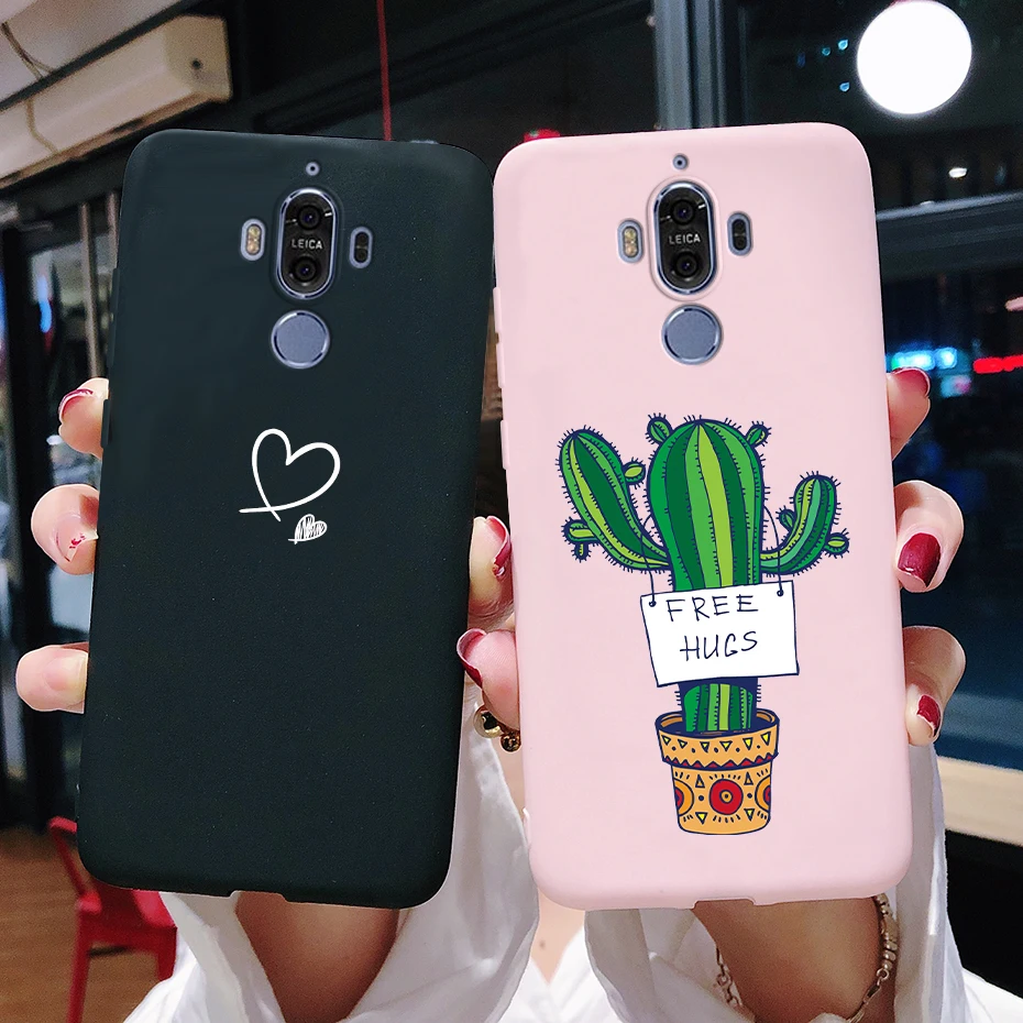 Para Huawei Mate 10 9 Pro Funda Mate10 Mate9 a prueba de golpes suave lindo gato Funda de silicona de dibujos animados Coque para Huawei Mate 10 9 Pro Funda - imagen 4