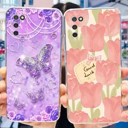 Funda Samsung Galaxy A02S Flor Mariposa Silicona Suave