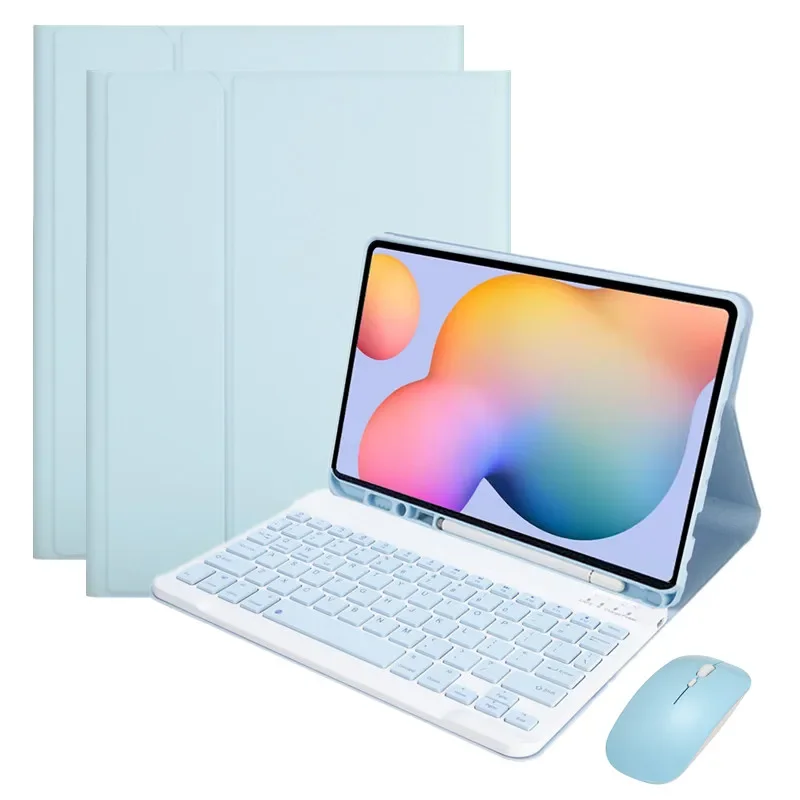 Funda de teclado para Samsung Galaxy Tab A9, funda de 8,7 pulgadas SM-X110 X115, Funda para teclado inalámbrico para tableta, Teclado ruso, coreano y español