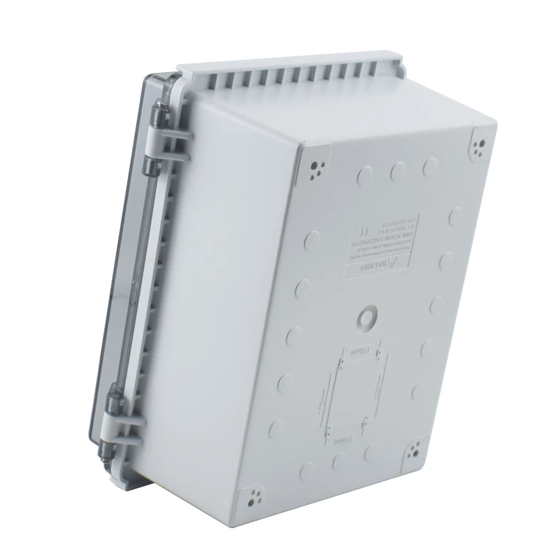 Caja de plástico ABS para distribución de energía al aire libre, cubierta transparente a prueba de agua IP67, estuche para instrumentos electrónicos - imagen 2