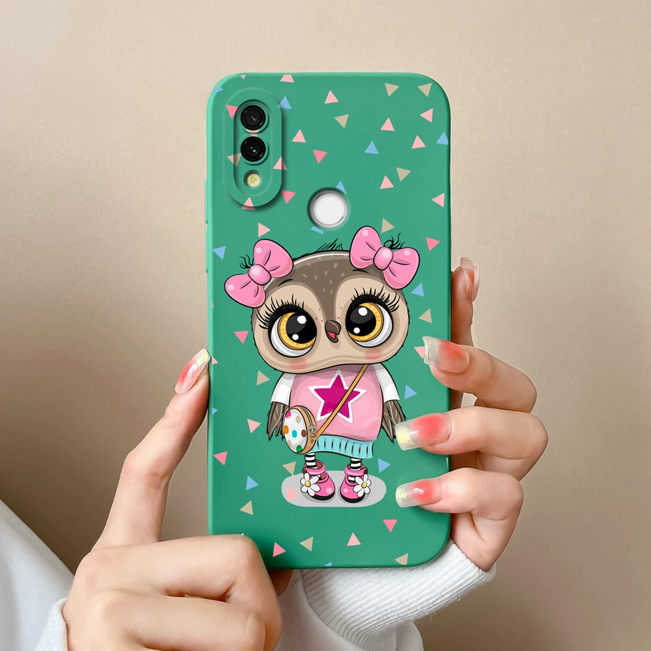 Para Redmi 7 Funda fantasía mariposa suave silicona líquida Cámara protección teléfono contraportada para Xiaomi Redmi7 Funda parachoques Coque - imagen 4