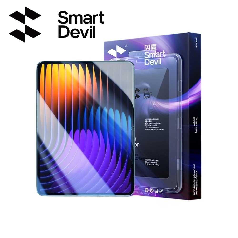 SmartDevil Película de vidrio templado para Xiaomi Pad 7 Pro 7 6S Pro HD Protector de pantalla transparente para Mi Pad 6 con instalación en segundos