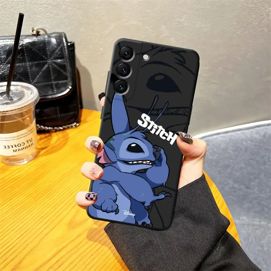 Funda de teléfono suave negra para Honor 90 X6 X8 70 X7 X5b Magic5Lite X9a 8X 200 400 Lite dibujos animados Disney Stitch - imagen 5