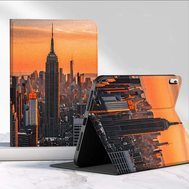 Patrón de ciudad de Nueva York para Xiaomi Redmi Pad 2 4 5 6 6S 7 7S SE Pro Ultra Max 14 11 8,7 11,2 12,5 pulgadas funda para tableta - imagen 2