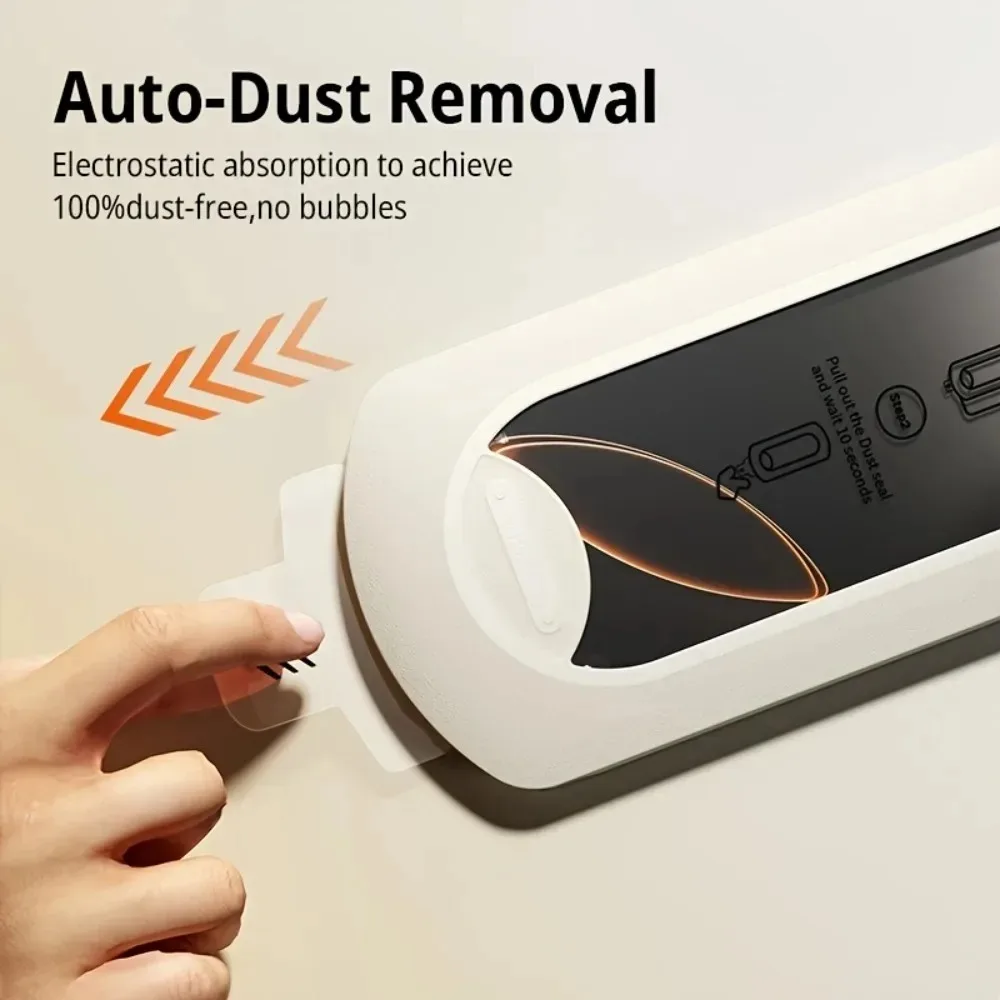 2 uds Protector de pantalla muy transparente para iPhone 16 15 14 13 Pro Max 14 15 Plus 12 11 Pro 16e X XR XS Max vidrio templado sin polvo - imagen 4