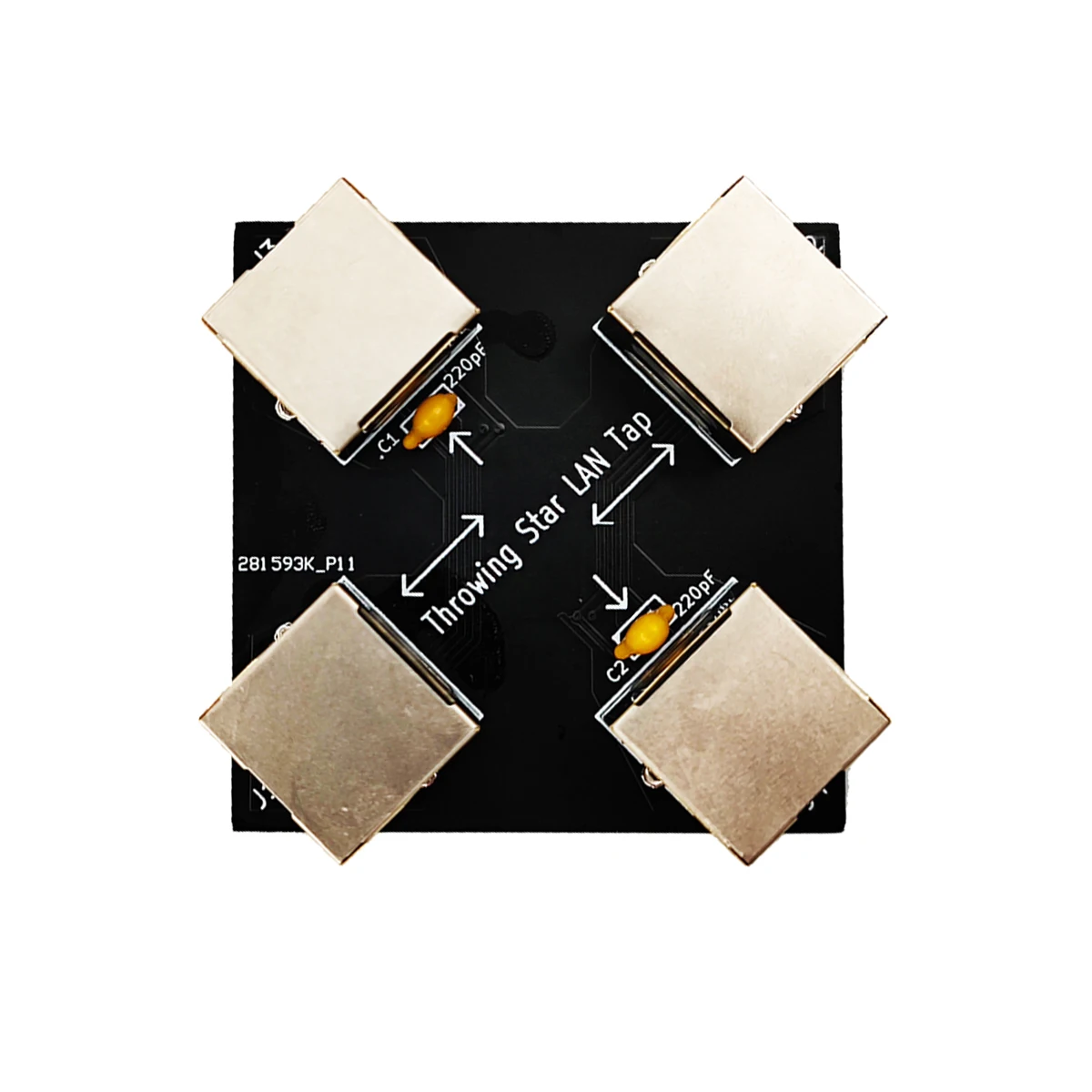 Grifo Ethernet pasivo para lanzar Star LAN Tap Network Packet Capture Mod Réplica Monitoreo Comunicación Ethernet - imagen 5