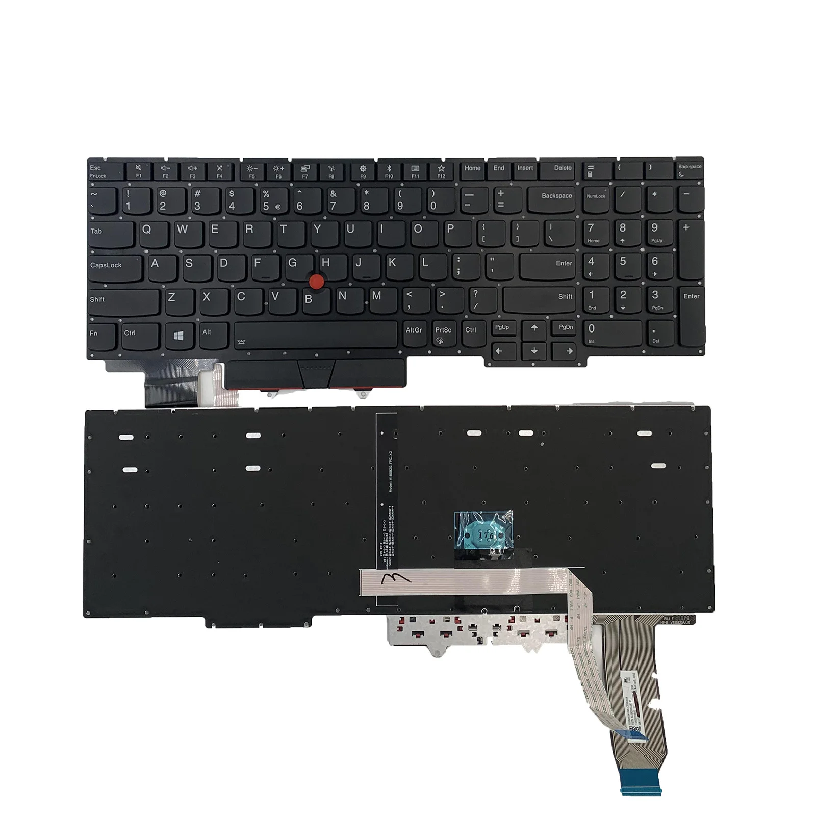 Nuevo teclado de ordenador portátil para Lenovo ThinkPad E15 Gen 1(20RD 20RE)TP00117A SL10W47275, US/SP/RU