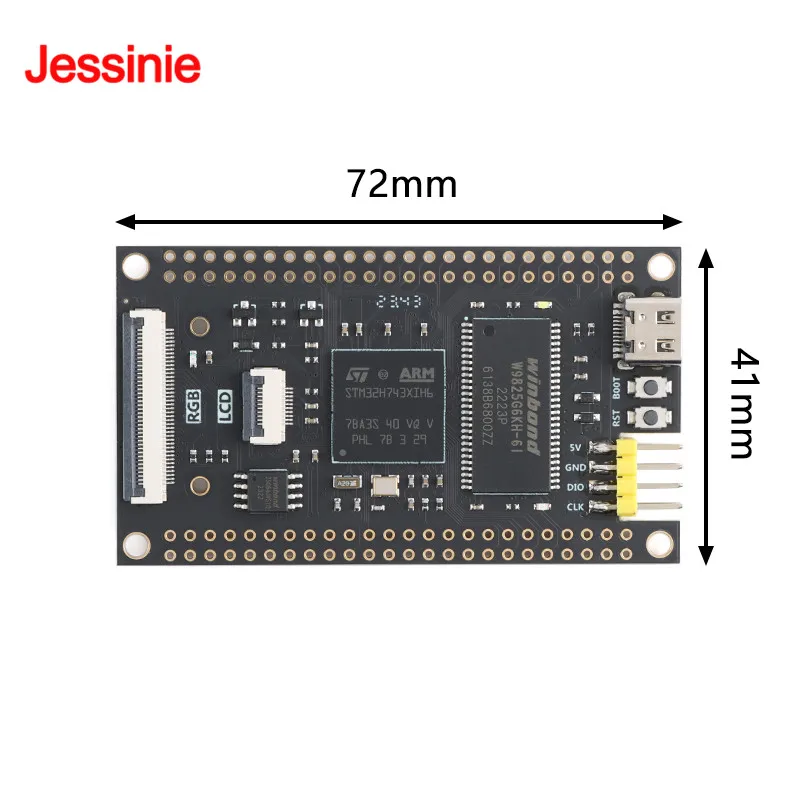 STM32H743XIH6 STM32H743 FK743M4-XIH6 FK743M5-XIH6 Módulo de placa de desarrollo STM32 de aprendizaje del sistema central Compatible con OpenMV - imagen 5
