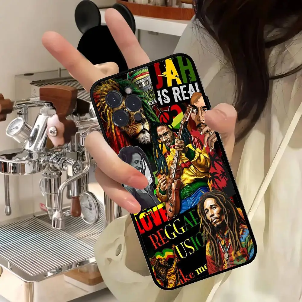 Funda de teléfono Reggae Bob Singer m-marleyes para IPhone 17 16 15 14 11 12 13 Mini Pro XS Max Plus Funda - imagen 3