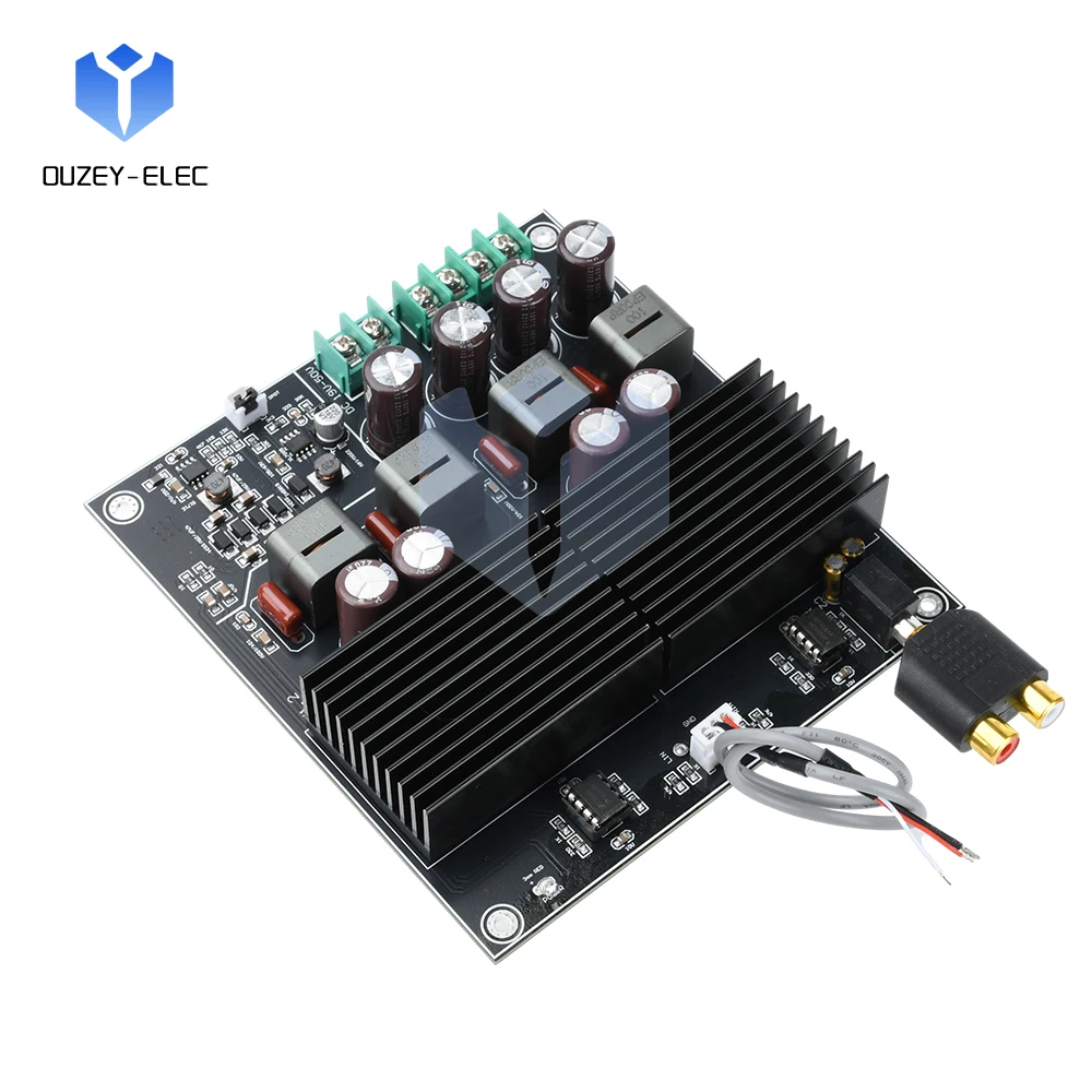 Amplificador de Audio Clase D DC 19 ~ 50V, estéreo HiFi de 2,0 canales, 600W x 2, placa amplificadora de Audio de alta potencia, amplificador de cine en casa TPA3255 - imagen 2