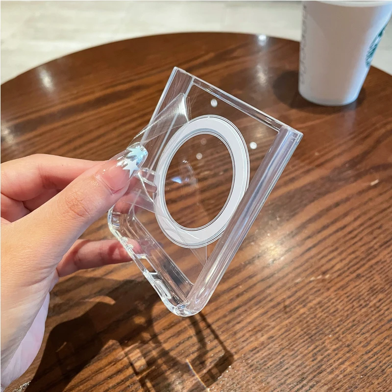 Funda de teléfono MagSafe para Samsung Galaxy Z Flip 5 4, carcasa trasera suave con cargador magnético - imagen 2