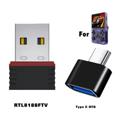 Adaptadores USB BOYHOM R36S (WiFi) RTL8188FTV y adaptador OTG TIPO C para R36S R36H R36 R36PLUS R36 ultra