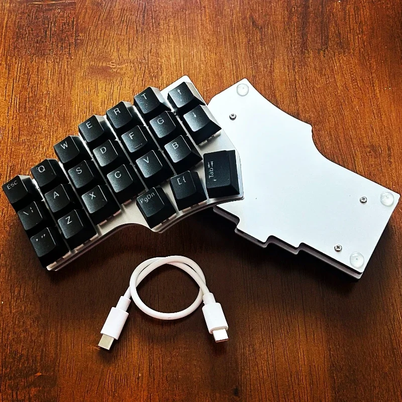 Corne V4se-teclado dividido con cable, personalizado, modo único, intercambio en caliente, RGB, con cable, para VIAL Linux, ergonomía, 9 diseños - imagen 2