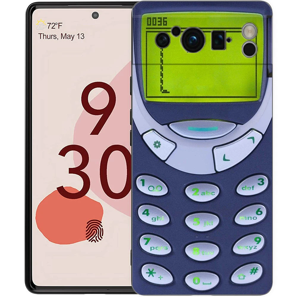 Funda de teléfono Retro con cinta para juegos de cámara, Cassette, Radio, para Google Pixel 9 8 7 6 Pro XL 8A 6A 7A 5G, funda negra de TPU suave a prueba de golpes - imagen 4