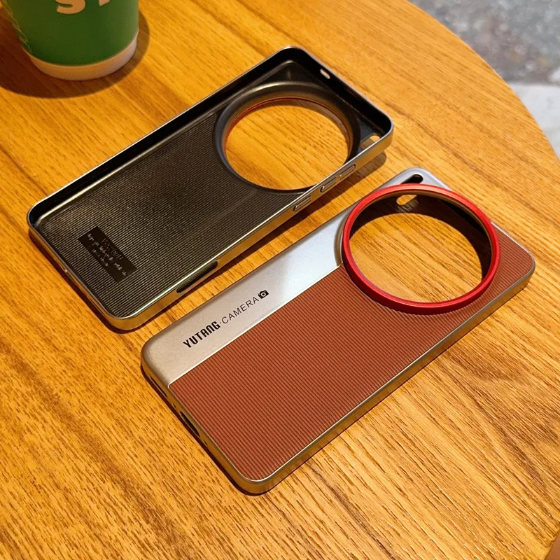 Para VIVO X200s, X200 Ultra funda ELVEV patrón de fibra dura PC galvanoplastia protección de cámara cubierta de teléfono