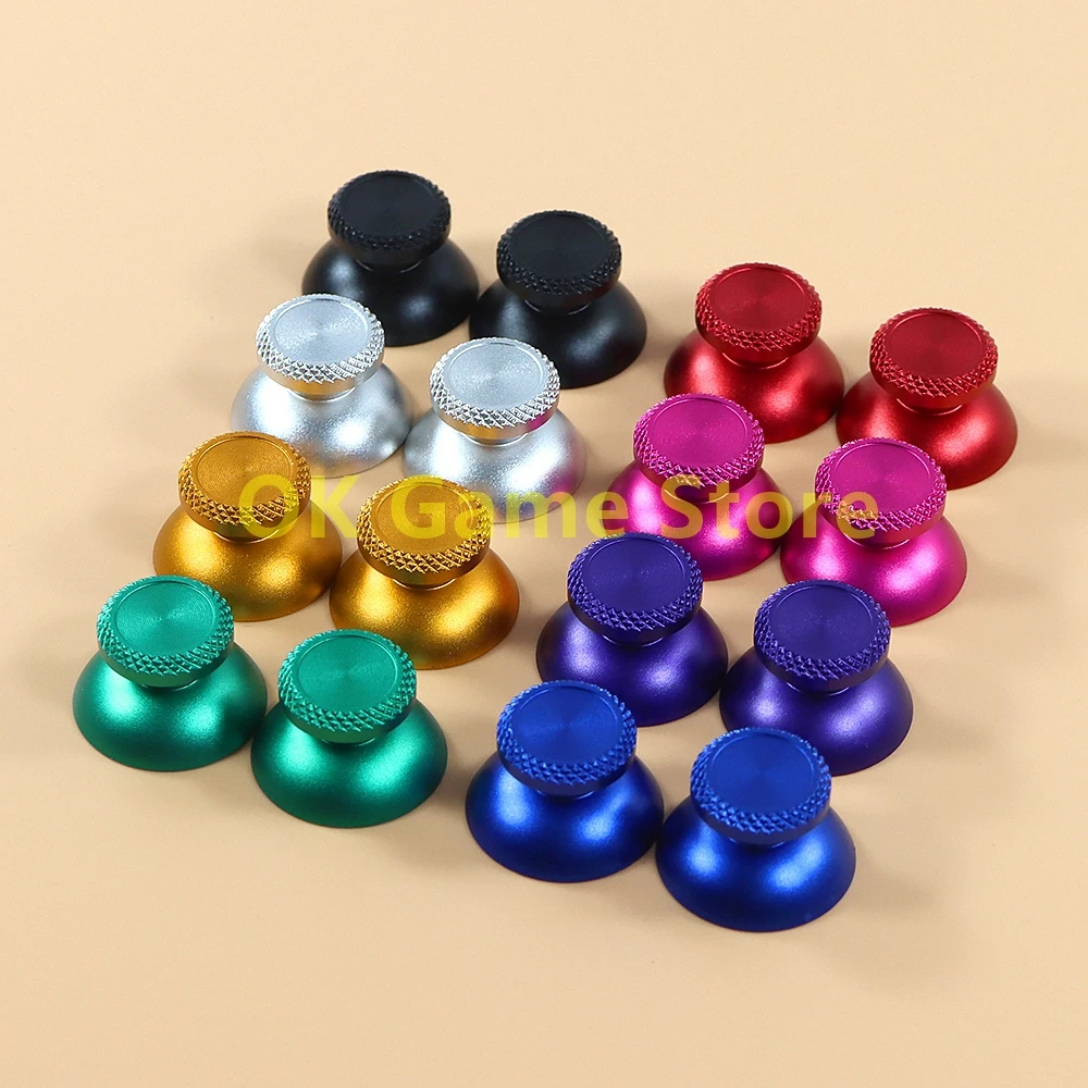 Joystick analógico de Metal para PS5, Thumb Stick Grip Cap, Rocker Controller Gamepad Thumb, hongo Cap, pieza de reparación, 1 par - imagen 4